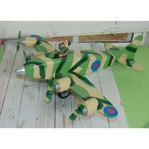 Handmade Plane British? Display only WWII WARBIRD 16 inch wing span